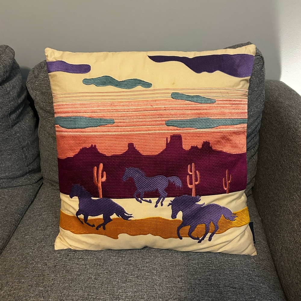 Pendleton 18x18 Desert Scene Embroidered Cushion Cover